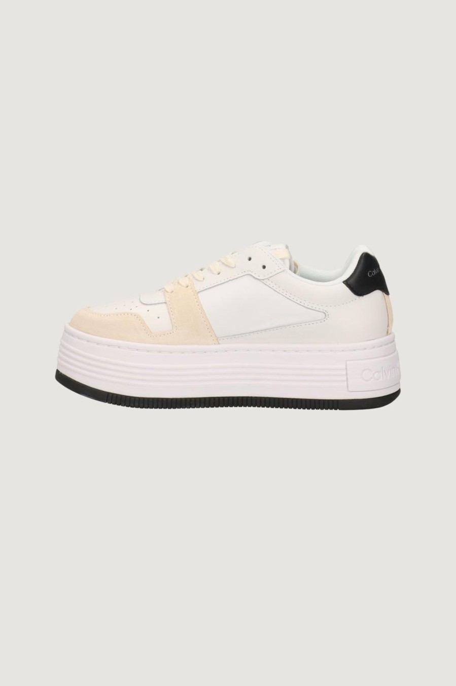 Donna Calvin Klein | Sneakers Calvin Klein Bold Flatf Low Lace Black-White