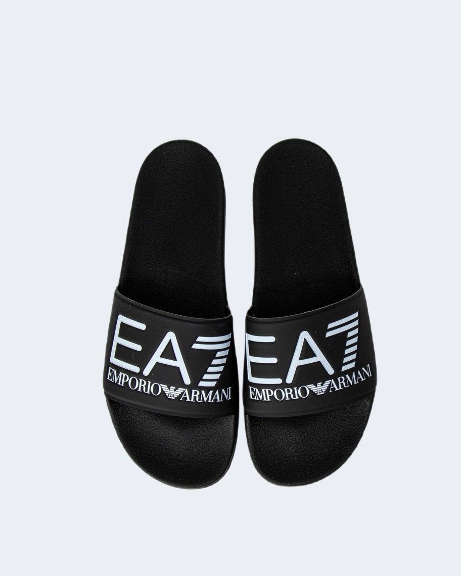 Donna EA7 | Ciabatte Con Fascia Ea7 Unisex Nero