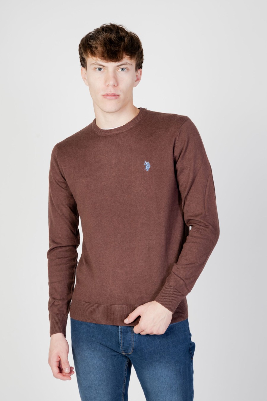 Uomo U.S. Polo Assn. | Maglia U.S. Polo Assn. Leon Eh03 Marrone