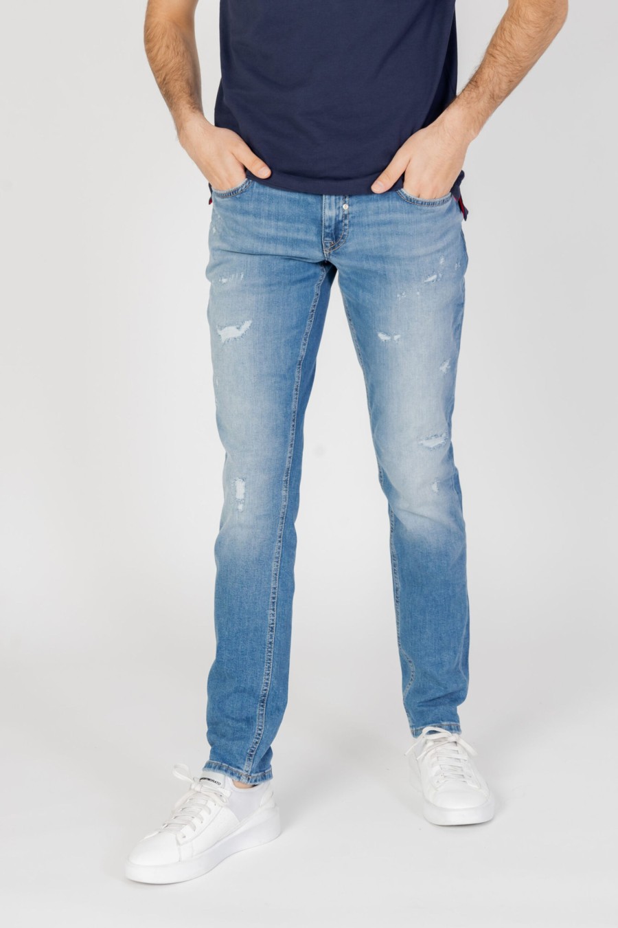 Uomo Antony Morato | Jeans Tapered Antony Morato Ozzy Denim Chiaro