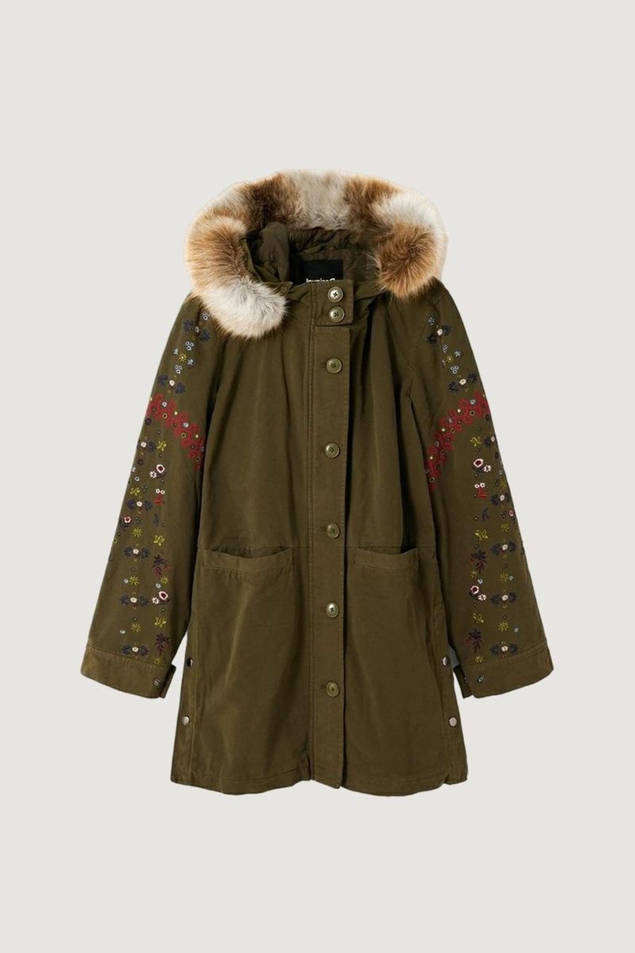 Donna Desigual | Parka Desigual Detroit Verde Oliva