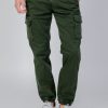 Uomo Gas | Pantaloni Gas Bob Gym Pockets Verde Oliva