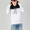 Uomo Calvin Klein | Felpa Con Cappuccio Calvin Klein Institutional Colorblock Hoodie Bianco