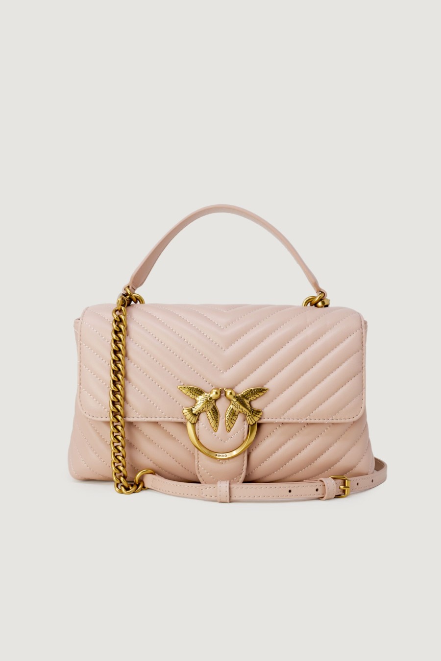 Donna Pinko | Borsa Pinko Love Lady Puff Classic Cl Sheep Rosa Cipria