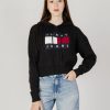 Donna Tommy Hilfiger | Maglione Tommy Hilfiger Tjw Center Flag Cabl Nero