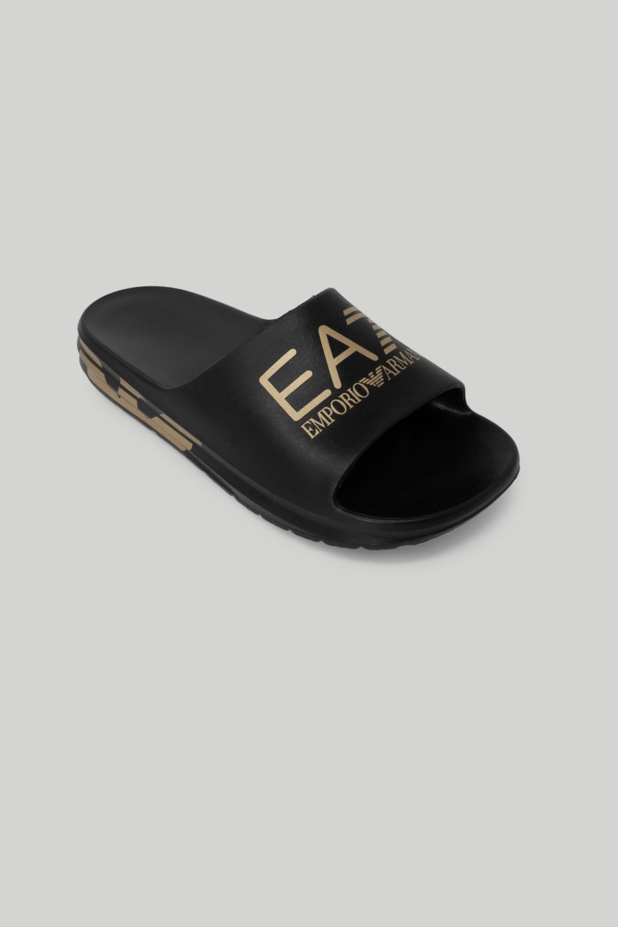 Uomo EA7 | Ciabatte Ea7 Black Gold