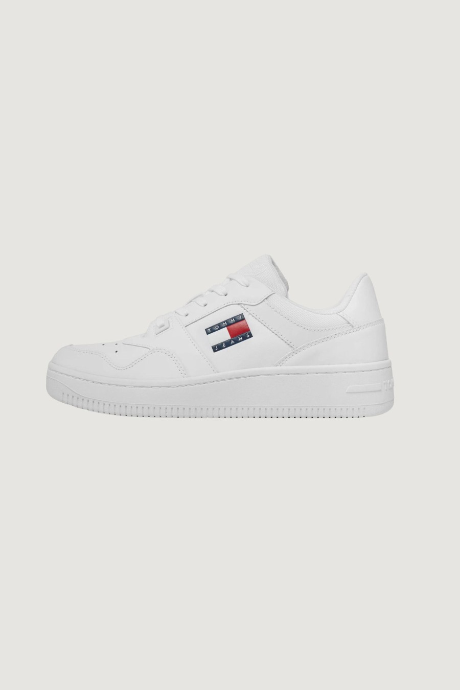 Uomo Tommy Hilfiger | Sneakers Tommy Hilfiger Retro Basket Ess Bianco