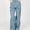 Donna Calvin Klein | Pantaloni Regular Calvin Klein Cargo Blu Chiaro