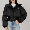 Donna Calvin Klein | Piumino Calvin Klein Short Ribbed Bomber Nero