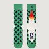 Uomo Happy Socks | Calzini Corti Happy Socks Santa S Beard Verde