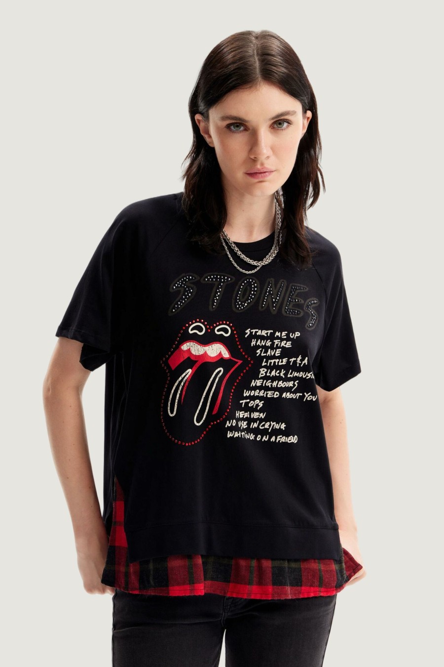 Donna Desigual | T-Shirt Desigual Rolo-The Rolling Nero