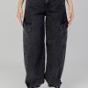 Donna Only | Jeans Baggy Only Onlpernille Hw Cargo Jogger Dnm Cro Nero