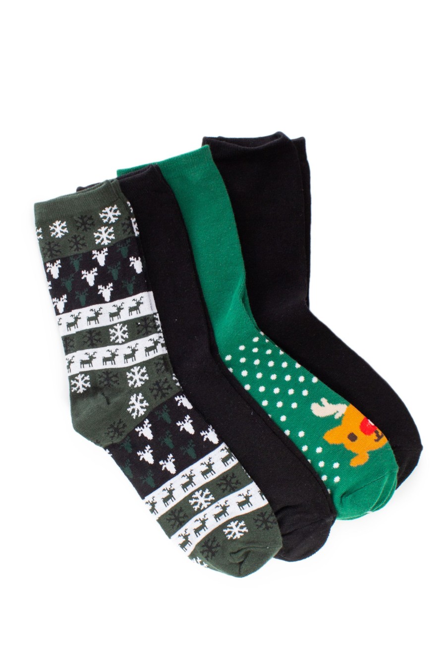 Uomo Only & Sons | Calzini Lunghi Only & Sons Noel X Sock 4-Pack Verde