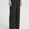 Donna Ichi | Pantaloni Regular Ichi Ihkate Sus Long Wide Pa2 Nero