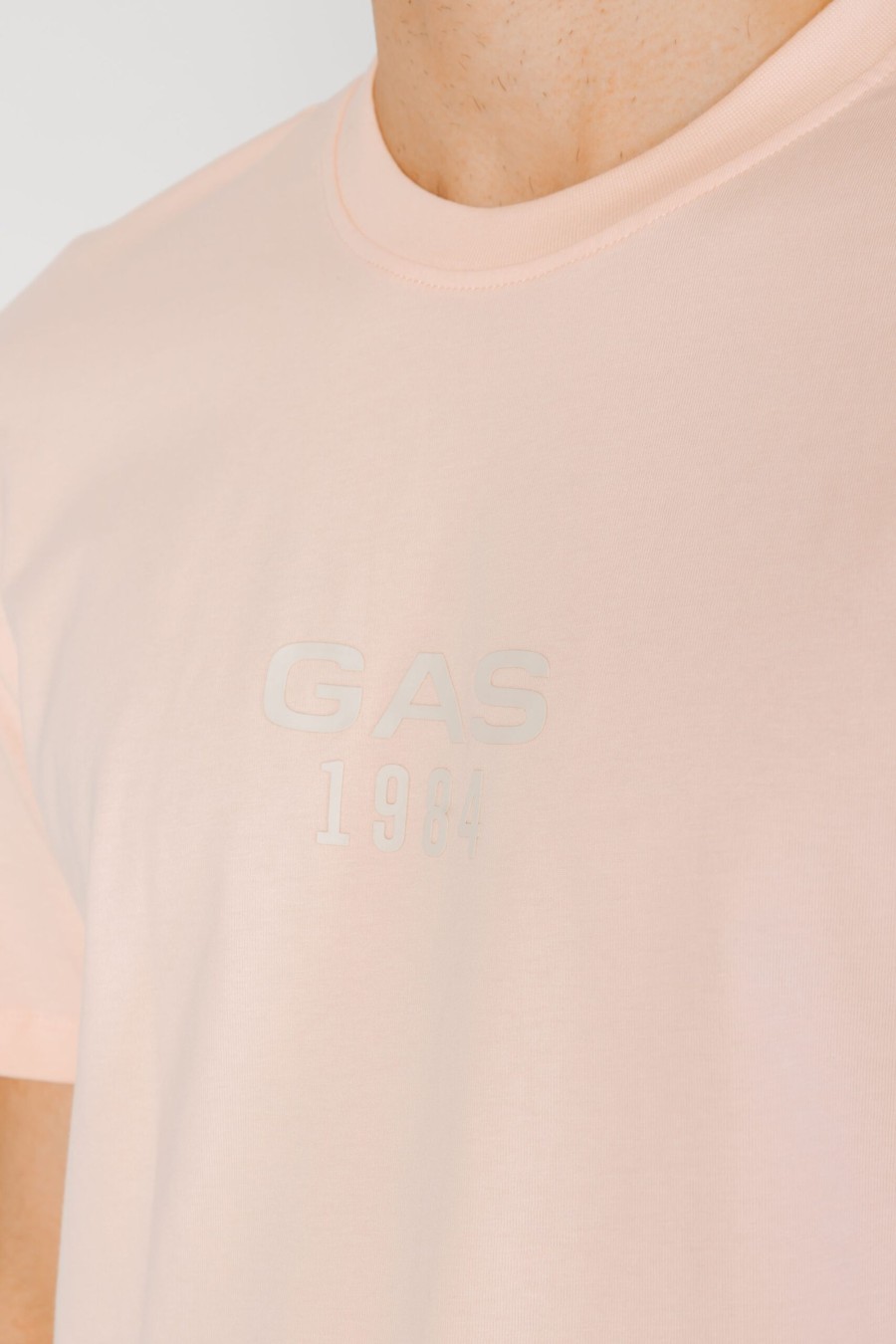 Uomo Gas | T-Shirt Gas Dharis 1984 Rosa