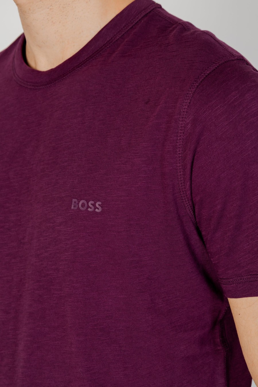 Uomo Boss | T-Shirt Boss Tegood 10240843 01 Viola