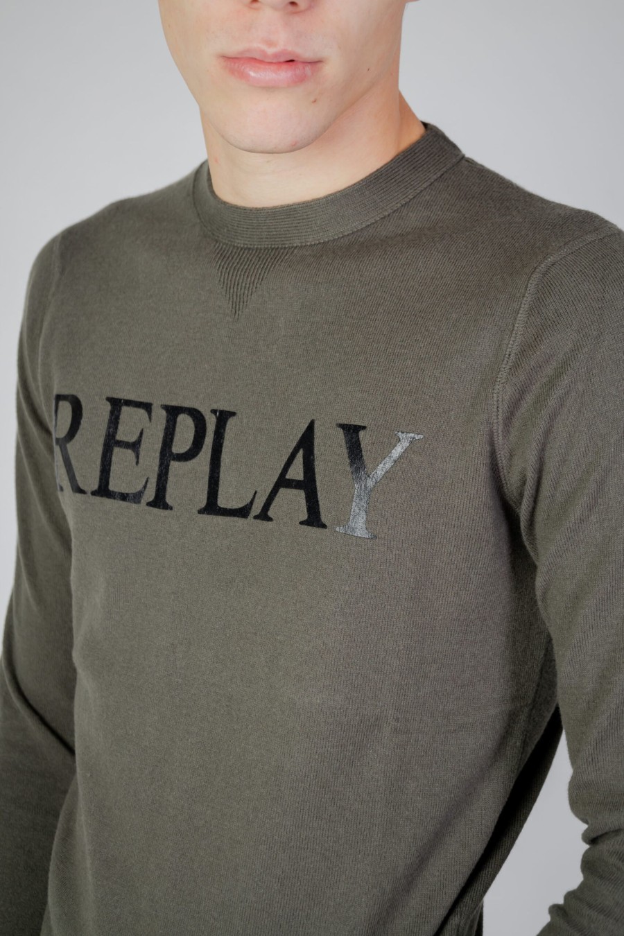 Uomo Replay | Maglione Replay - Verde Oliva