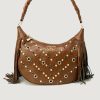 Donna Gio Cellini | Borsa Gio Cellini Julia Big Frange Marrone