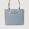 Donna Guess | Borsa Guess Izzy Peony Noel Tote Denim Chiaro