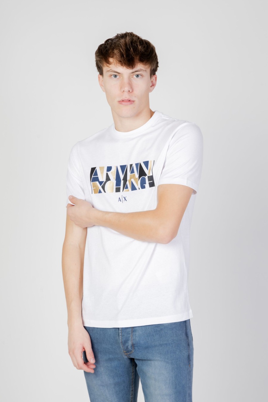 Uomo Armani Exchange | T-Shirt Armani Exchange Bianco