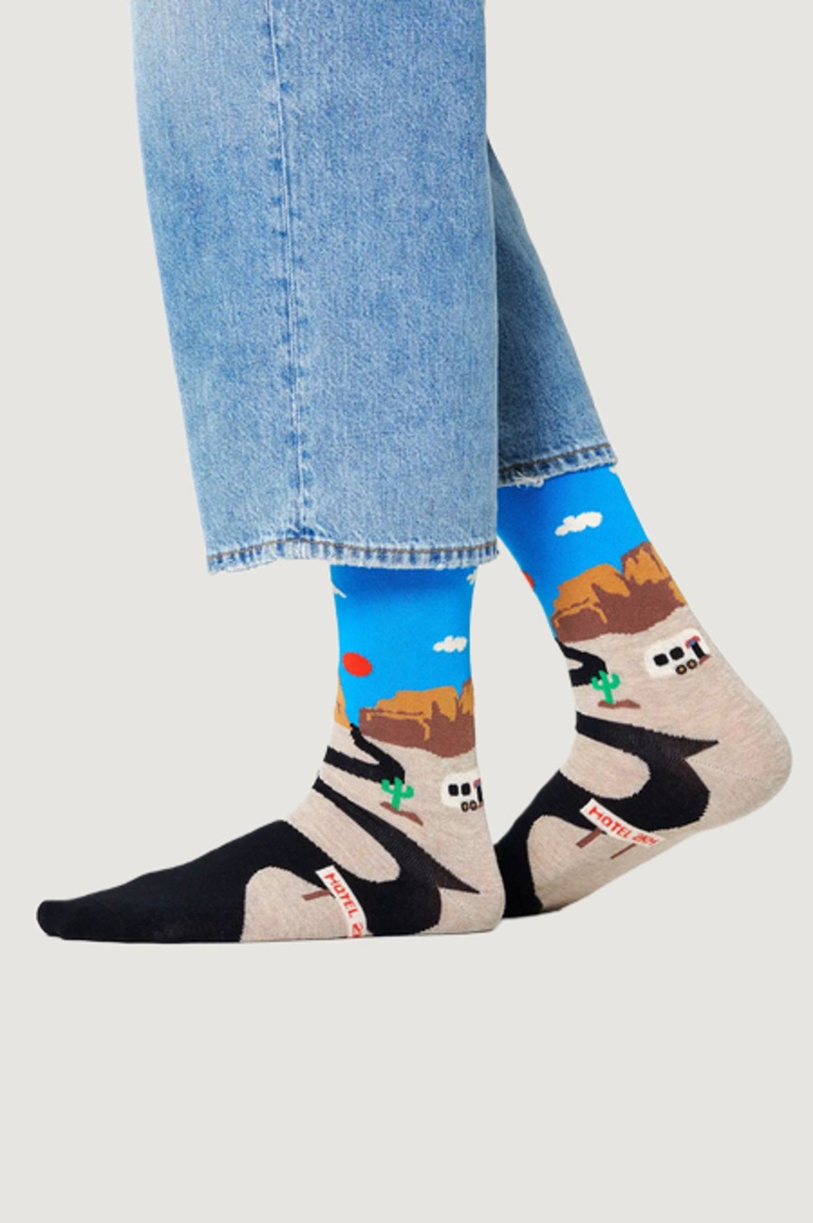 Donna Happy Socks | Calzini Happy Socks Roadtrip Sock Celeste