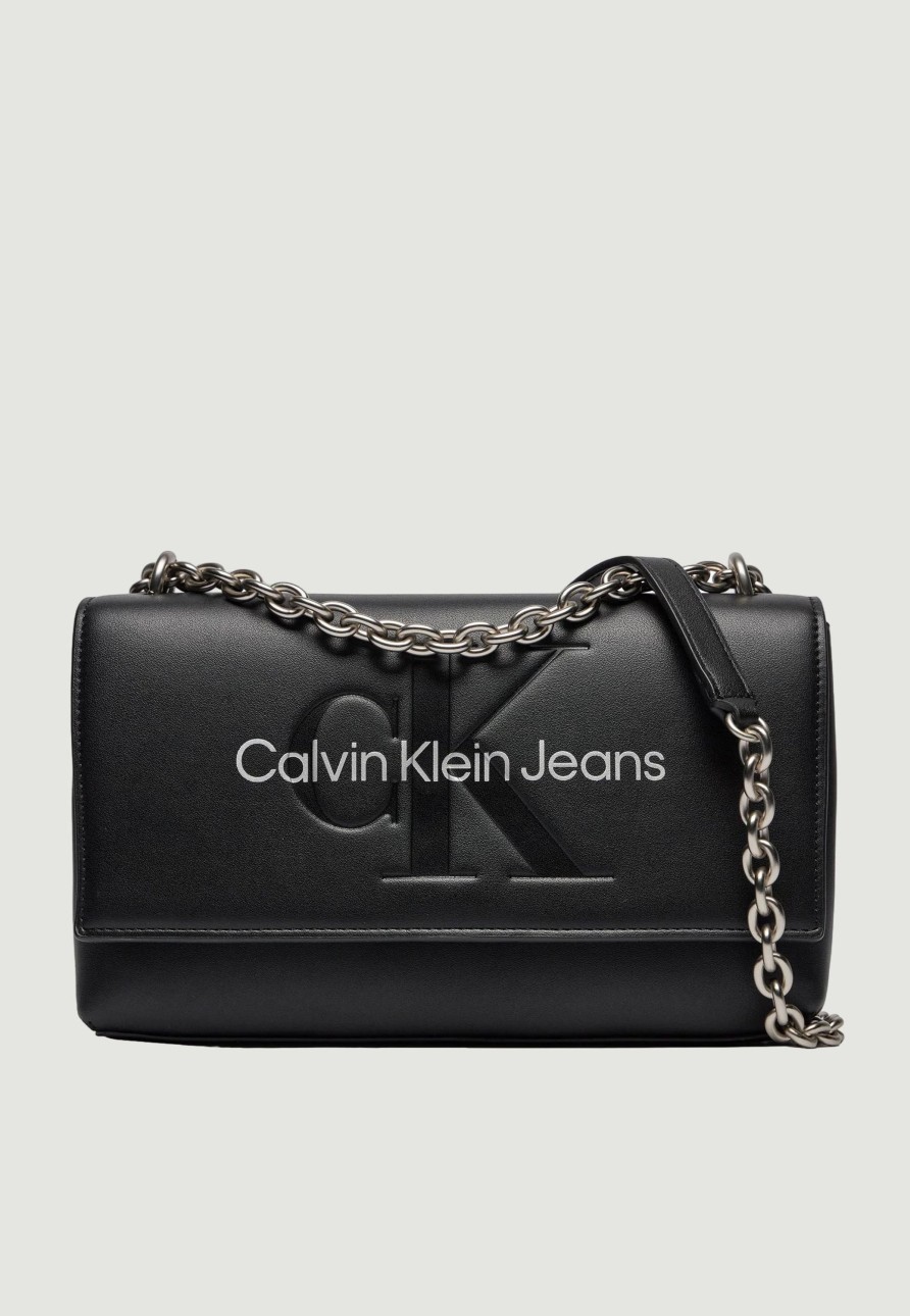 Donna Calvin Klein | Borsa Calvin Klein Sculpted Ew Flap Conv25 Mono Nero