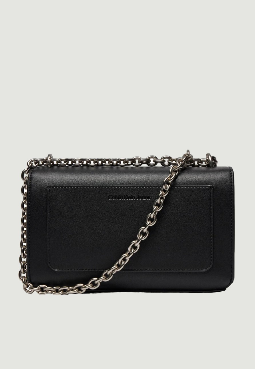 Donna Calvin Klein | Borsa Calvin Klein Sculpted Ew Flap Conv25 Mono Nero