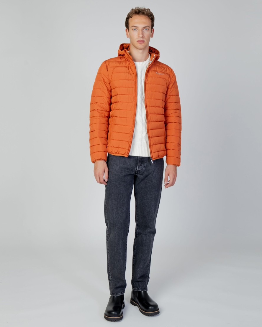 Uomo Aquascutum | Giacchetto Aquascutum Active 100Gr Hooded Jacket Ruggine