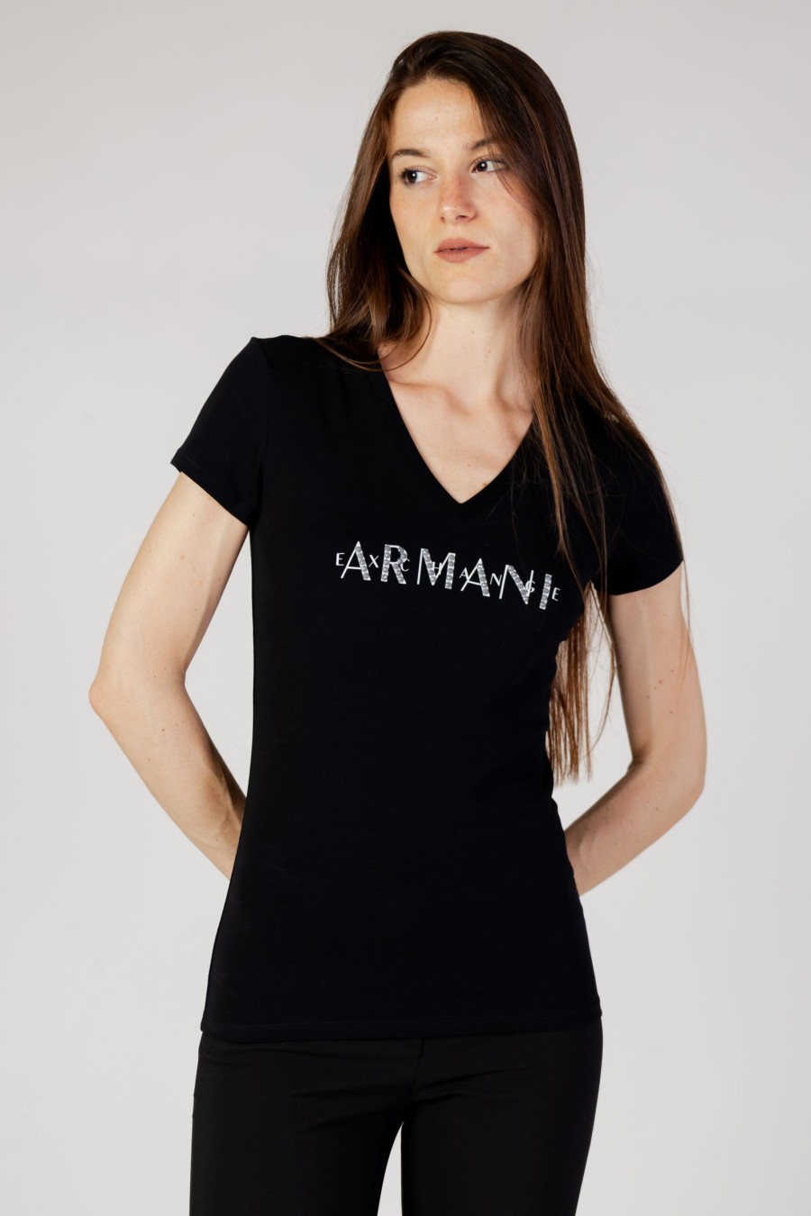 Donna Armani Exchange | T-Shirt Armani Exchange Nero