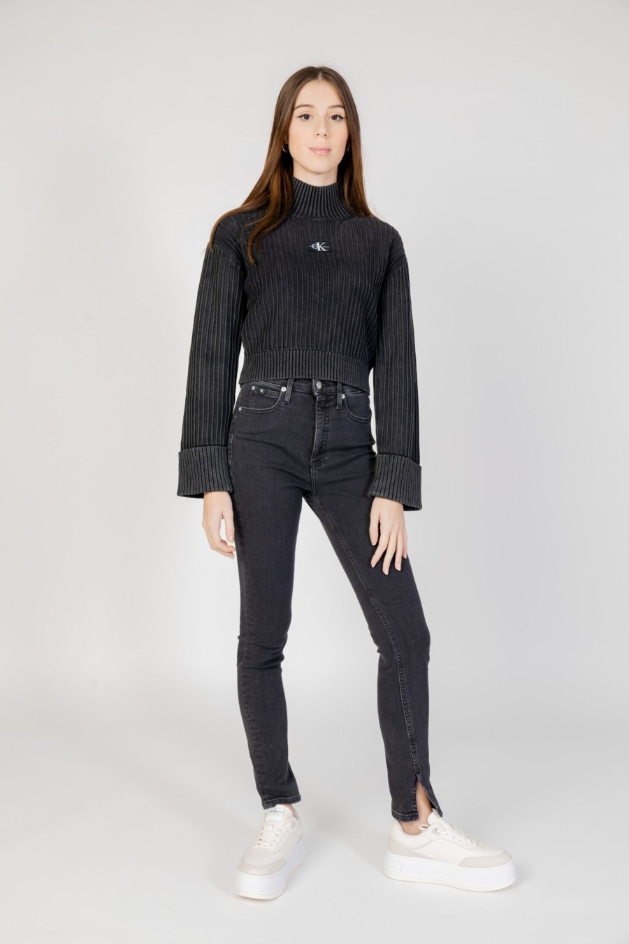 Donna Calvin Klein | Dolcevita Calvin Klein Washed Monologo Nero