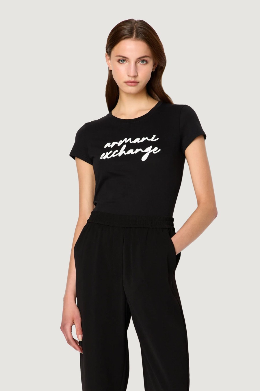 Donna Armani Exchange | T-Shirt Armani Exchange Nero