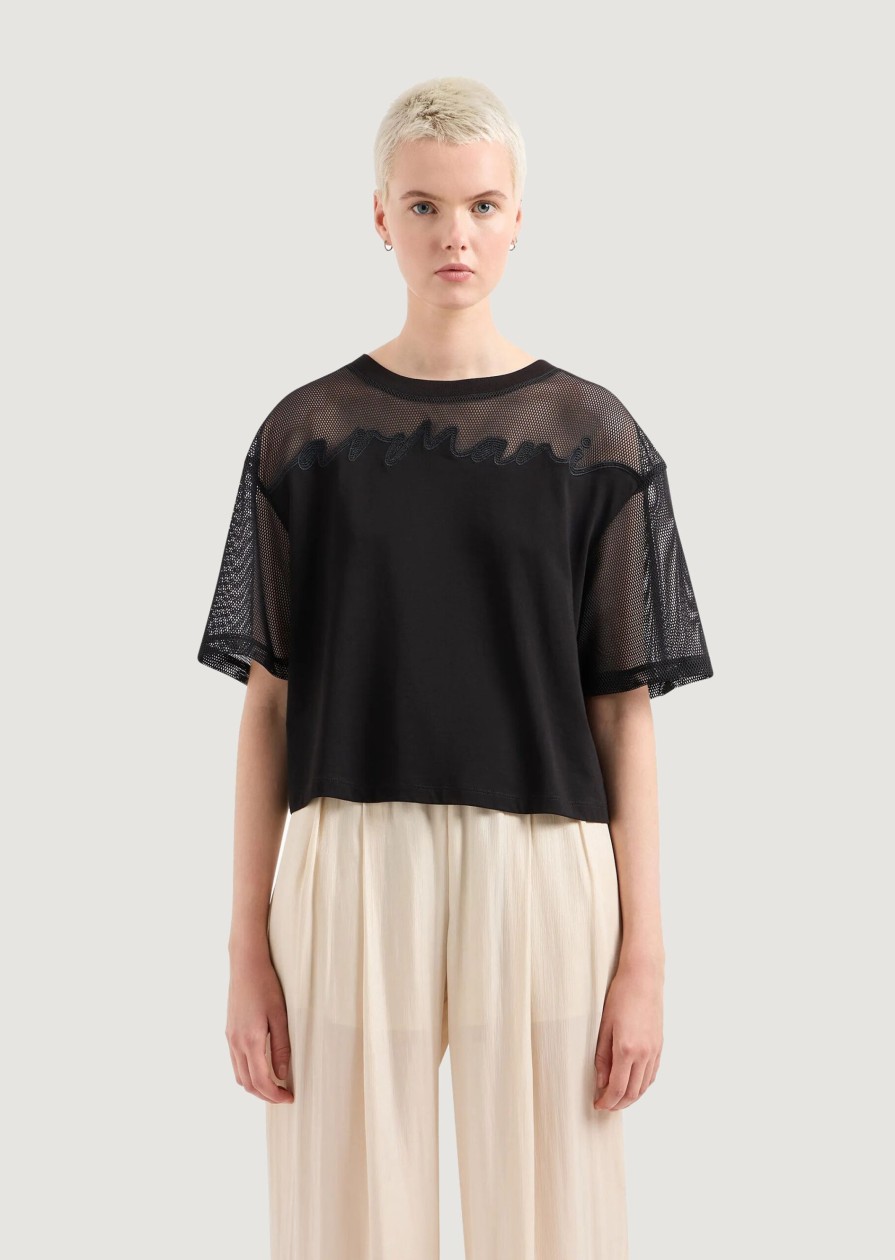 Donna Armani Exchange | T-Shirt Armani Exchange Nero