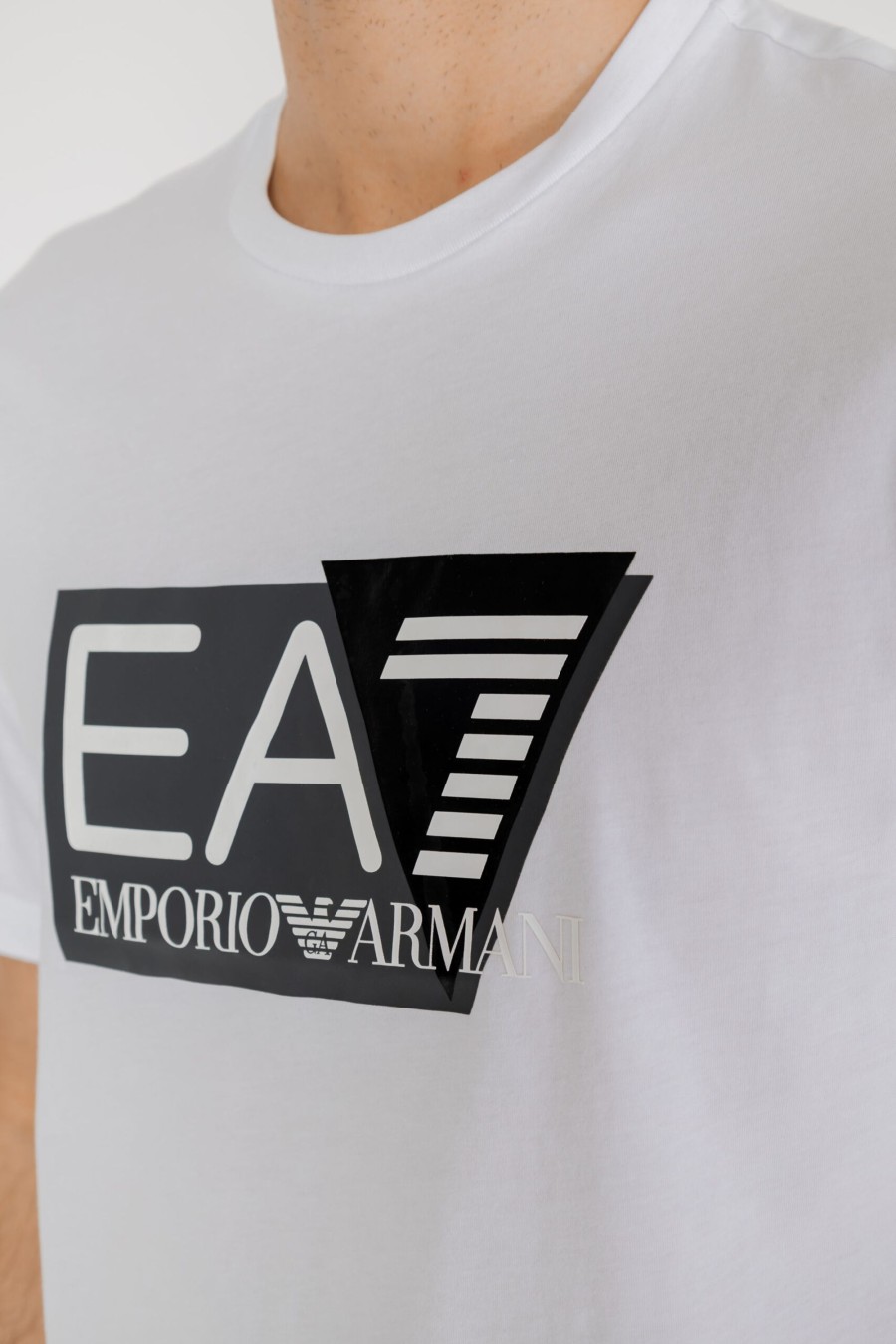 Uomo EA7 | T-Shirt Ea7 Bianco