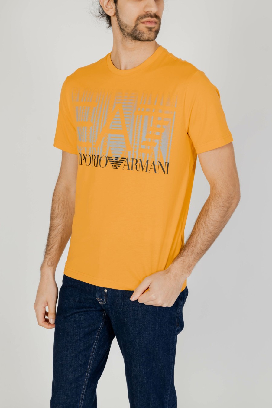 Uomo EA7 | T-Shirt Ea7 Giallo