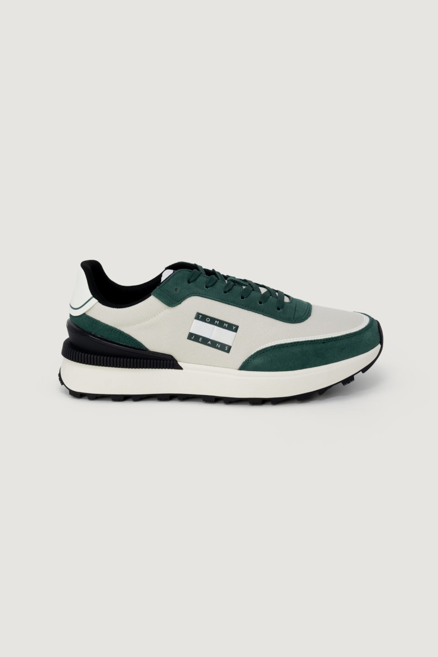 Uomo Tommy Hilfiger | Sneakers Tommy Hilfiger Technical Runner Verde Scuro