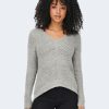 Donna Jacqueline de Yong | Maglione Jacqueline De Yong Jdynew Megan L/S Knt Noos Grigio