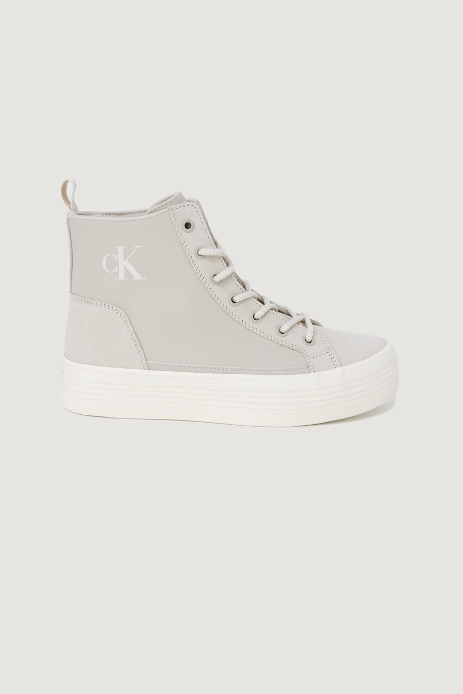 Donna Calvin Klein | Sneakers Calvin Klein Bold Vulc Mid Flatform Laceup Taupe