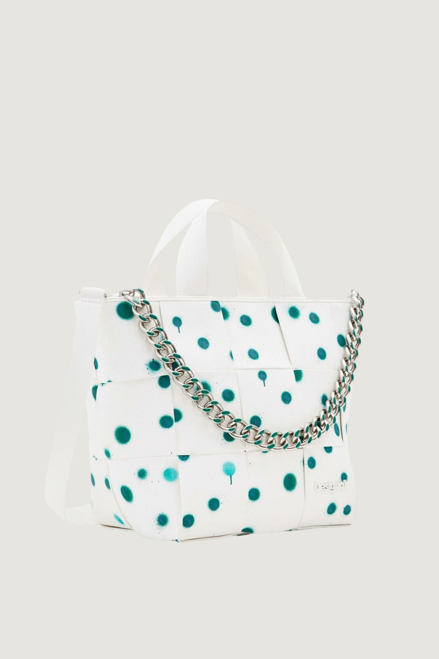 Donna Desigual | Borsa Desigual New Splatter Valdivia Bianco