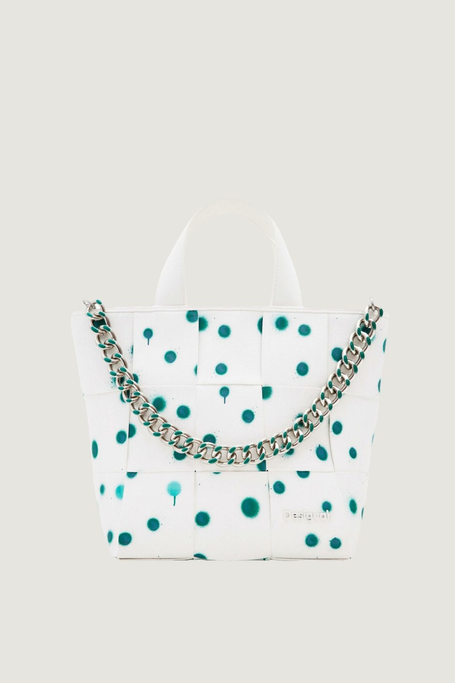 Donna Desigual | Borsa Desigual New Splatter Valdivia Bianco