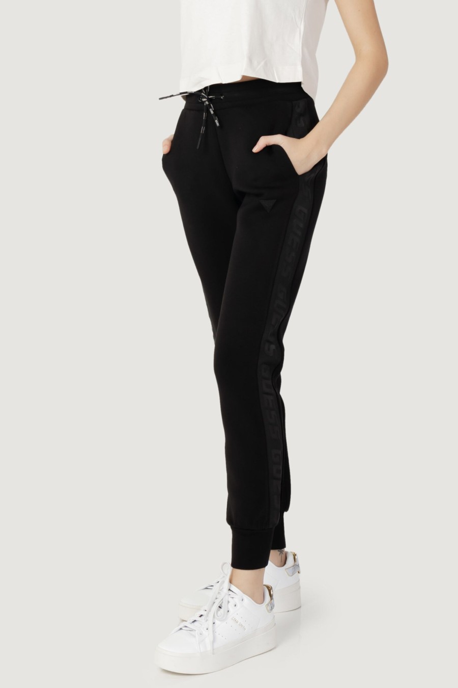 Donna Guess | Pantaloni Sportivi Guess Active Allie Scuba Jogger Nero