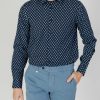 Uomo Antony Morato | Camicia Manica Lunga Antony Morato Barcelona Blu