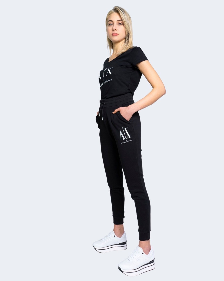 Donna Armani Exchange | Pantaloni Sportivi Armani Exchange Trouser Nero