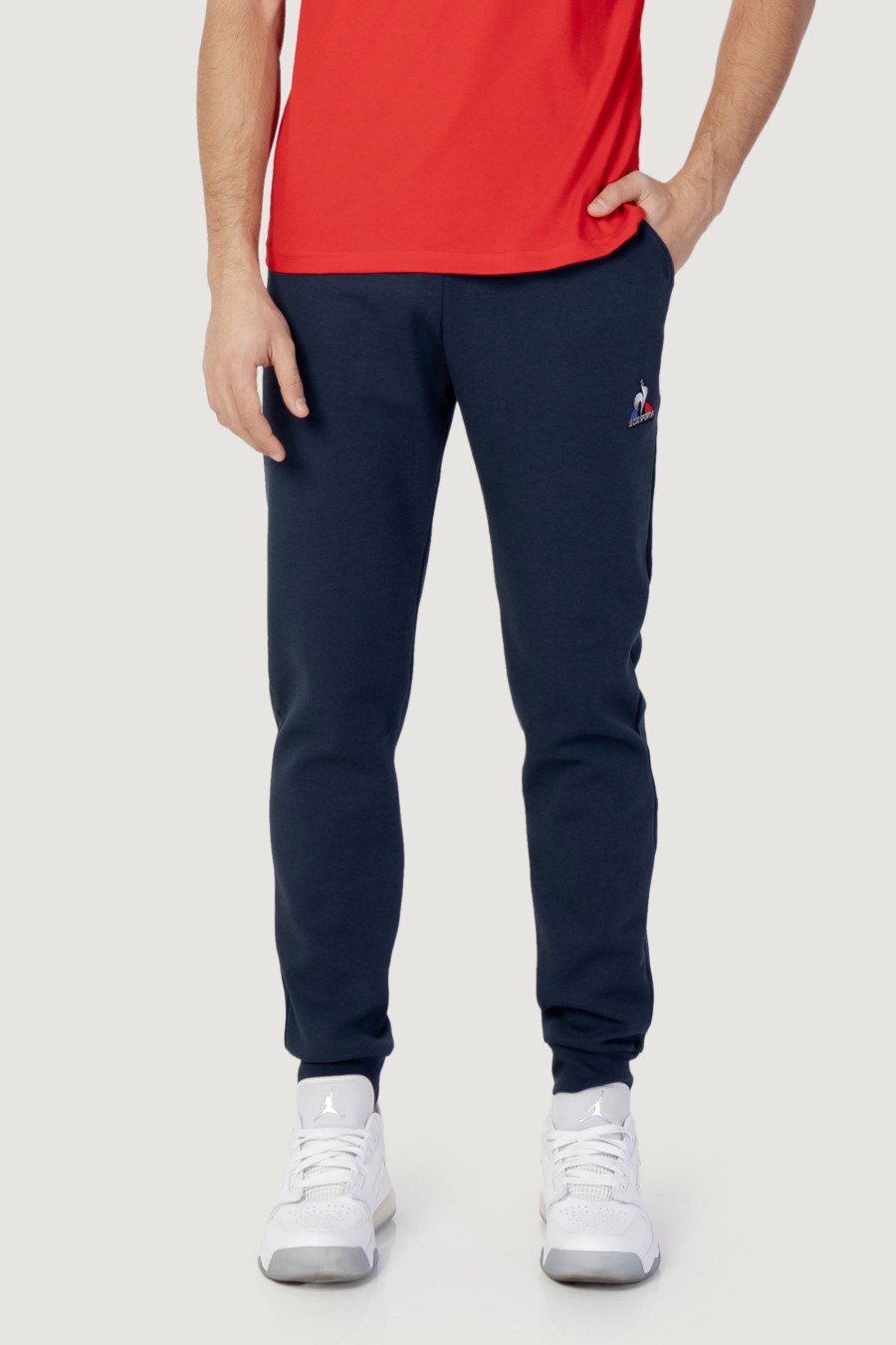 Uomo Le Coq Sportif | Pantaloni Sportivi Le Coq Sportif Ess Pant Loose N°1 Blu Marine