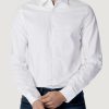 Uomo Armani Exchange | Camicia Manica Lunga Armani Exchange Bianco