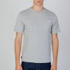 Uomo Aquascutum | T-Shirt Aquascutum Active Small Logo Pocket Grigio Scuro