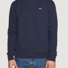 Uomo Tommy Hilfiger | Felpa Senza Cappuccio Tommy Hilfiger Regular Fleece C Blu