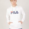 Uomo Fila | Felpa Con Cappuccio Fila Barumini Bianco