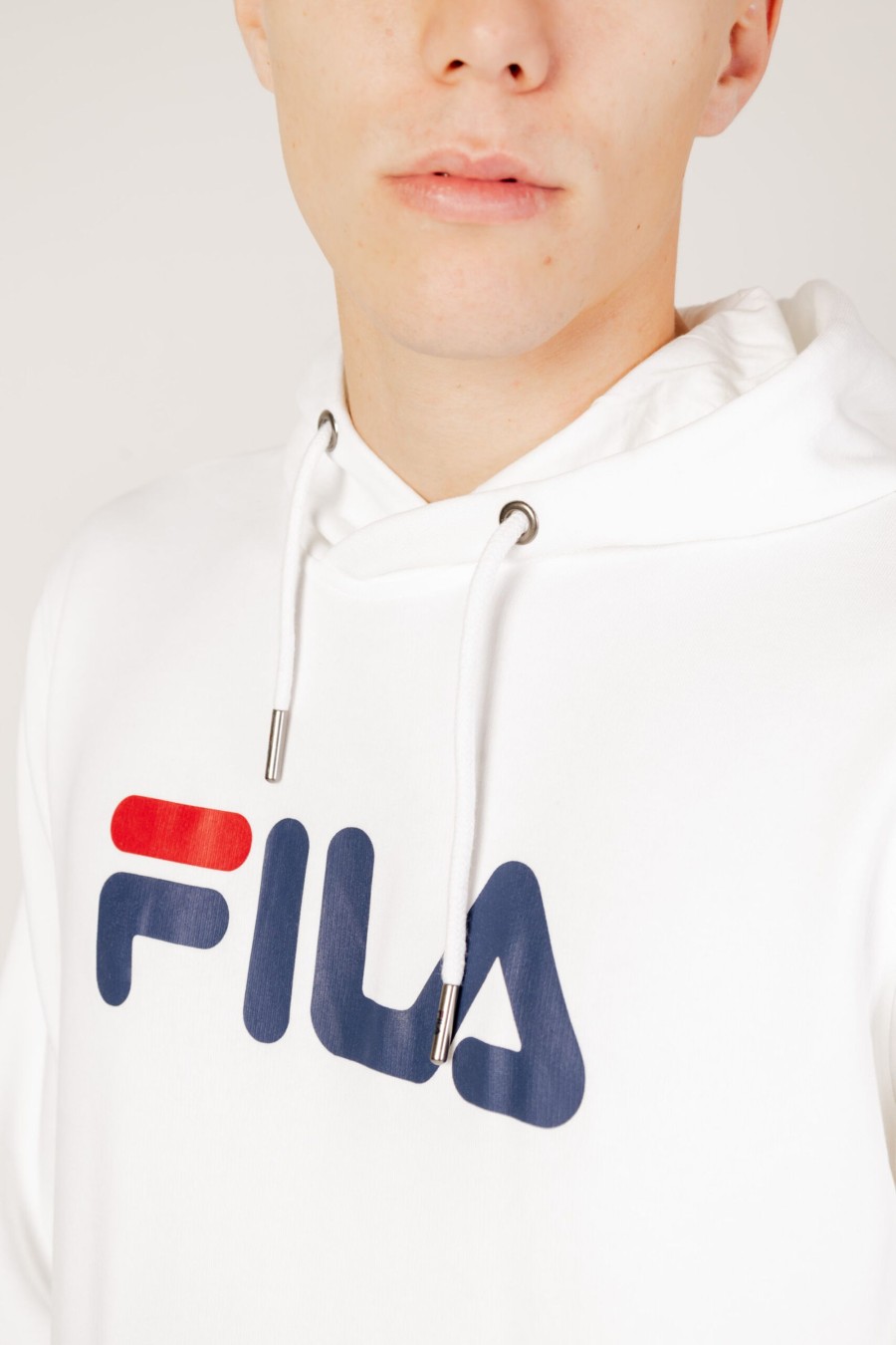 Uomo Fila | Felpa Con Cappuccio Fila Barumini Bianco