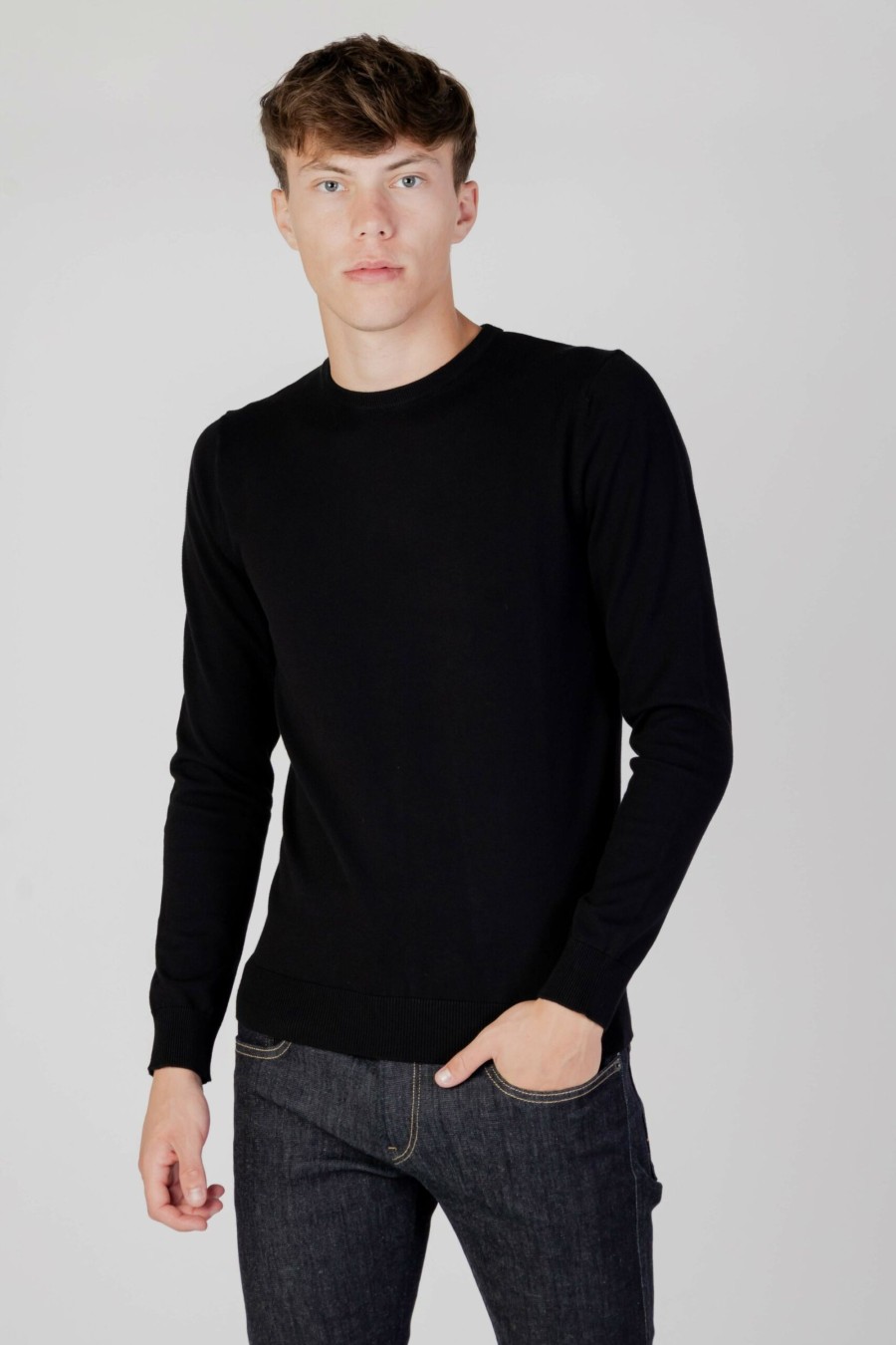 Uomo Replay | Maglia Replay Uk2671.000.G22920 Nero