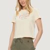 Donna Calvin Klein | T-Shirt Calvin Klein Bold Monologo Baby Crema